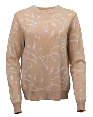 Outback Trading Co (NZ) Ainsley Sweater Beige / S/M 40318-TAN-S/M