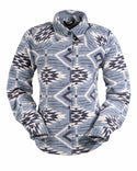 Outback Trading Co (NZ) Eleanor Fleece Shirt Sky Blue / SM 42185-SKB-SM